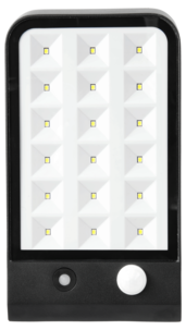 Solcellelampe med bevegelsessensor