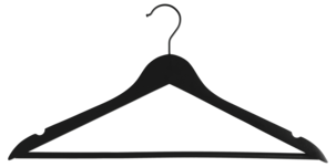 Galgar svart trä, 8-pack