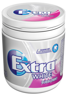 Tuggummi Extra White Bubblemint på burk, 84 g