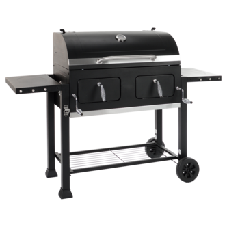 Landmann XXL stor kolgrill med lock och kolgrillsvagn