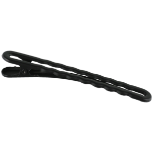 Hårklämma svart, 8 cm, 3-pack