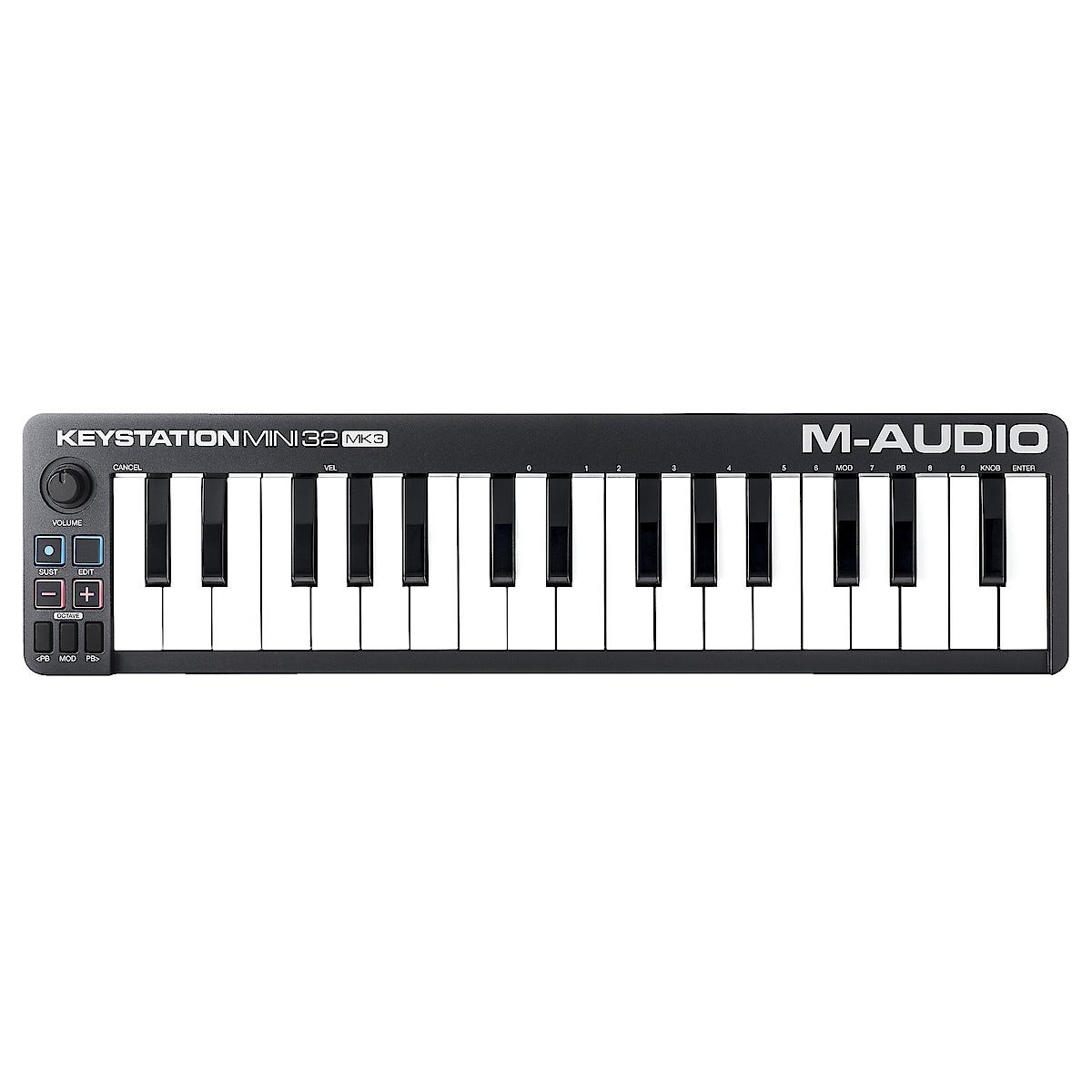 M Audio Klaviatur, Keystation Mini 32 MK3 USB kontroll Mackie EM 89D mikrofon | Clas Ohlson