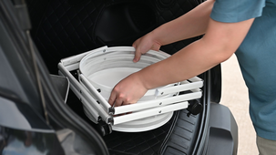 Trillevogn med skuffer til bad og kjøkken, sammenleggbar