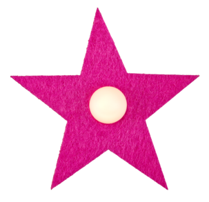 Batteridriven ljusslinga med filtfigurer