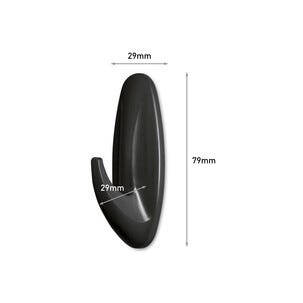 Command självhäftande krokar design 1,3 kg, svart, 2-p