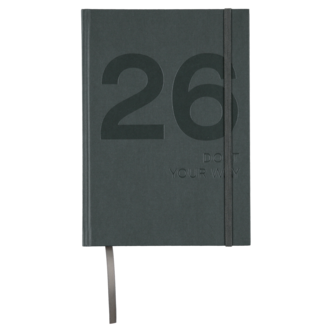 Ukekalender 2026 A5, grå