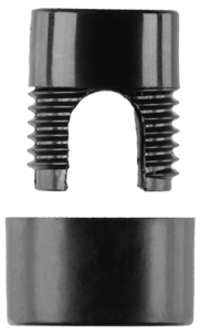 Kabelhållare utomhus svart, 10-pack