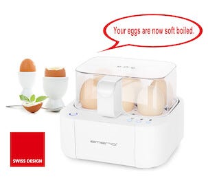 Emerio snakkende eggkoker EB-115560, 6 egg