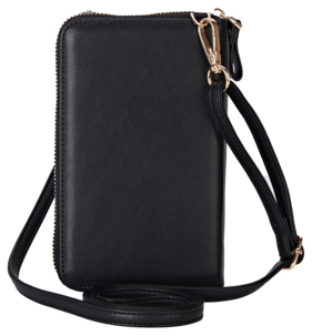 Anmiki Mary mobilveske med skulderrem, crossbody, svart