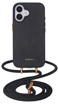 Anmiki Crossbody Phone Case iPhone 16 mobilskal med axelrem