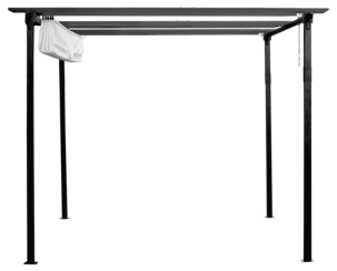 Pergola med soltak, 2,9 x 2,9 meter