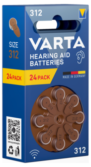 Varta HAB 312 hörapparatsbatteri 1,4 V, 24-pack