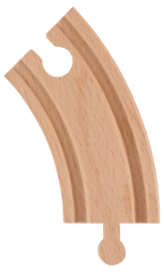 Lisäosasarja puiseen junarataan, yli 3-vuotiaille