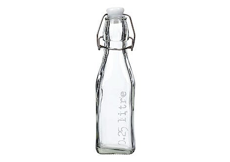 Glassflaske med kork