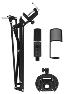 Streamplify MIC USB-mikrofoni, RGB-valo ja mikrofonivarsi