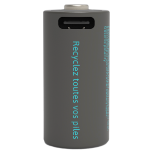CR123A oppladbare batterier, 4-pakning