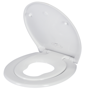 Softclose toalettsete med ekstra ring for barn