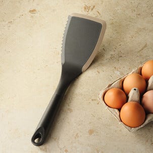 Stekspade glasfiber silikon svart, 30 cm