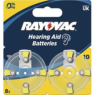 Rayovac 10 høreapparatbatteri