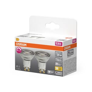 Himmennettävä heijastinlamppu LED GU10 2,4 W, Osram, 2 kpl