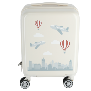 Resväska barn, 4 hjul, teleskophandtag 46x30x20 cm