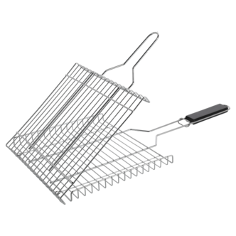 Grillhalster i rostfritt stål med långt handtag