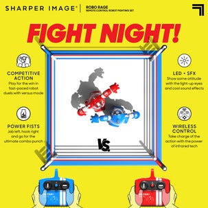 Sharper Image Robo Rage fjärrstyrd robot set, 2 spelare
