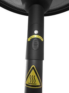 Terrassvärmare stående utomhus, 2100 W