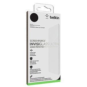 Näytönsuoja iPhone X/XS, Belkin ScreenForce InvisiGlass Ultra