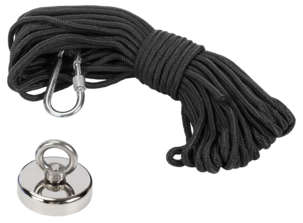 Magnetfiske kit, 15 m rep, hake, magnet 120 kg