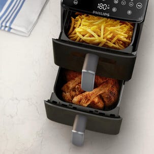 Philips 4000 Series airfryer med dubbla korgar 10 l, NA461/00