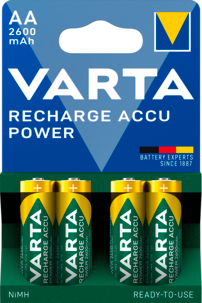 Laddningsbart batteri AA/HR6 2600 mAh VARTA Power
