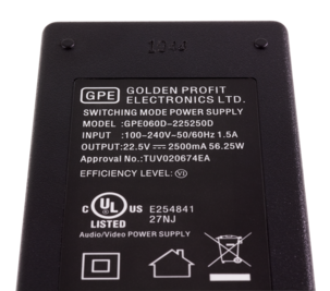 Nätadapter 22,5 V/2,5 A, 56 W