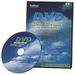 Rengjøringsplate for DVD-spiller