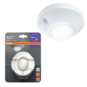 Osram Nightlux Ceiling Yövalo liiketunnistimella, valkoinen