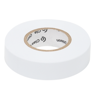 Eltejp vit, 19 mm x 20 meter