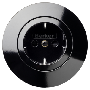 Hager serie 1930 énveis innfelt stikkontakt med ramme, plast