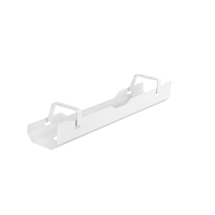 Kabelhållare skrivbord, kabelgömma metall, vit, 60 cm