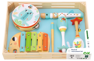 Lekesett med musikkinstrumenter, for barn fra 18 måneder