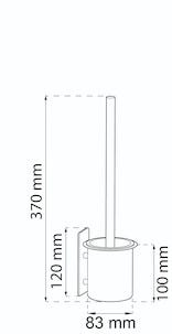 Habo Flair -WC-harja tarrakiinnityksellä, vaihdettava harjaosa