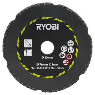 Ryobi RAKCOT03 kutteskiver fliser / plast / metall, 3-pakning