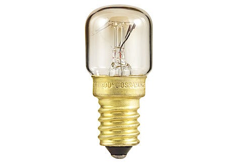 Stekeovnspære 15 W, E14, pære /klar Osram