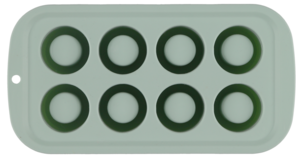 Isglass, form i silikon for 8 små glass av is