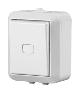 Strömbrytare 1-pol IP44 ABB 1066SW