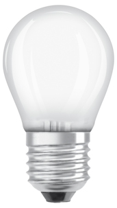 Dimbar klotlampa LED E27 Osram, varmvit
