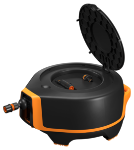 Fiskars automatisk slangetrommel XL, 20 meter