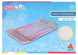 Flytande hängmatta pool, badmadrass med nät