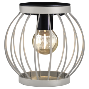 Liten solcellslykta metall Northlight, 15,5 x 16 cm