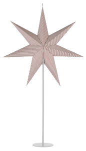 Northlight adventsstjärna rand, papper, 60 cm