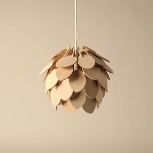 Alve Mini taklampa fönsterlampa trä 20 cm, Northlight